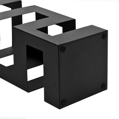 vidaXL Paraplyställ tetris stål svart