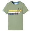 T-shirt med korta &auml;rmar f&ouml;r barn ljus khaki 116