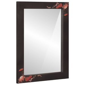 vidaXL Spegel V&auml;ggmonterad Flerf&auml;rgsdesign 70 x 50 x 3 cm Glas