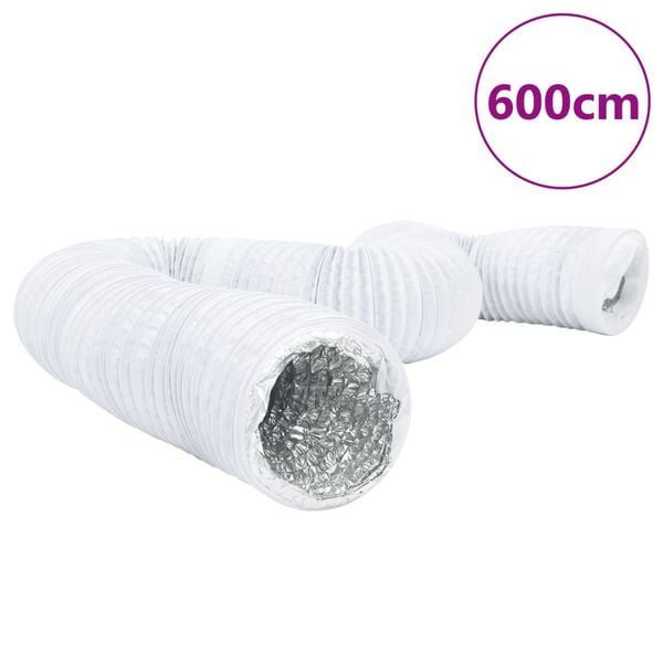 vidaXL Ventilationskanal aluminium och PVC 6 m Ø15 cm