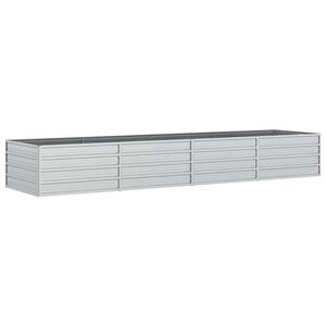 vidaXL Odlingsl&aring;da upph&ouml;jd galvaniserat st&aring;l 320x80x45 cm silver