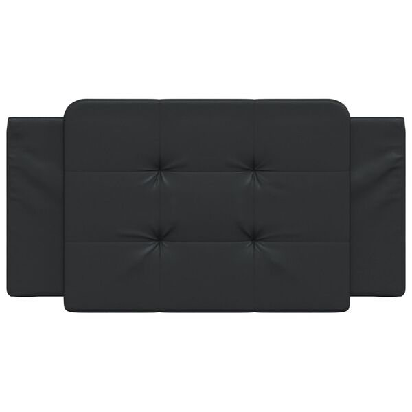 vidaXL Headboard Cushion "Zadar" Black 100 cm Faux Leather