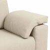 vidaXL Soffa 2 pcs Beige Linnenblandad tyg