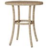 vidaXL Bistrogrupp med dynor 3 delar mixbeige konstrotting