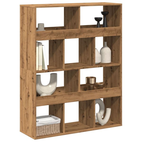 vidaXL Rumsavdelare artisian ek 100x33x125,5 cm konstruerat tr&auml;