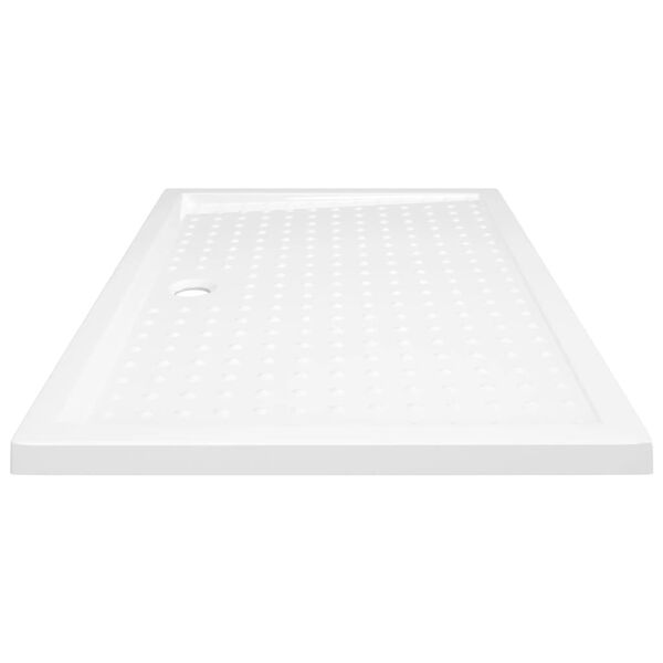 vidaXL Duschkar med prickar vit 80x120x4 cm ABS
