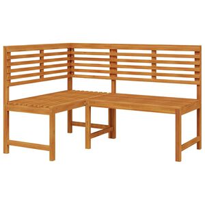 vidaXL H&ouml;rnb&auml;nk 140 cm massivt akaciatr&auml;