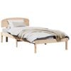 vidaXL S&auml;ngram med huvudgavel Naturf&auml;rg 100 x 200 cm Massiv furu