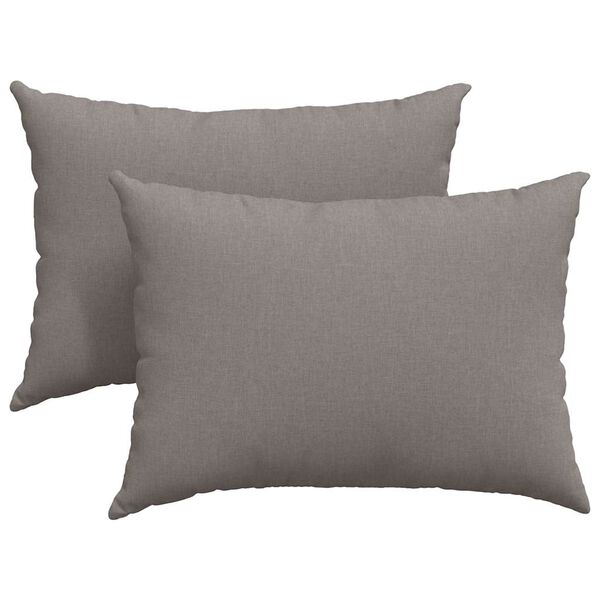 vidaXL Sofakuddar 2 pcs Taupe 70 x 50 cm tyg