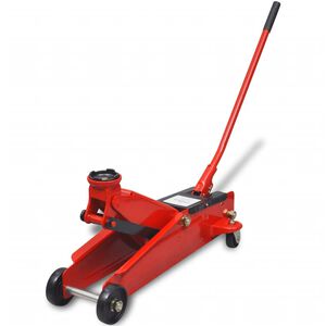 vidaXL Hydraulisk domkraft 3 ton r&ouml;d