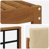 vidaXL Utomhussoffset med kudde 7 pcs Naturlig och Beige