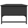 vidaXL Soffbord svart 100x50x35 cm konstruerat trä och metall