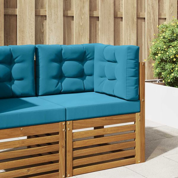 vidaXL Utomhus Soffa Kudde 3 pcs Kungsbl&aring; Polyester