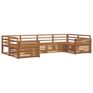 vidaXL Utomhussoffset 6 pcs Naturf&auml;rg
