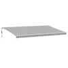 vidaXL Markis automatiskt inf&auml;llbar med LEDs antracit&vit 600x300 cm