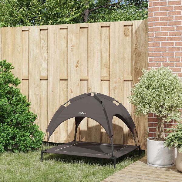 vidaXL Hundsäng Brun 90 x 81 x 80,5 cm Stål