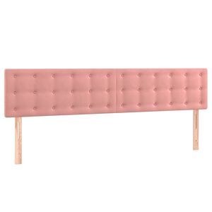 vidaXL S&auml;nggavlar rosa 180x5x78/88 cm sammet