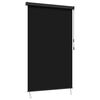 vidaXL Rullgardin Svart 180 x 250 cm Tyg och Aluminium
