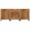 vidaXL Sideboard 3 pcs Brun 60 x 33 x 75 cm Massivt akaciatr&auml;