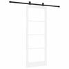 vidaXL Skjutd&ouml;rr ORKDAL Vit och svart 83 x 211 cm