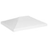 vidaXL Paviljongtak 270 g/m&sup2; 4x3 m vit