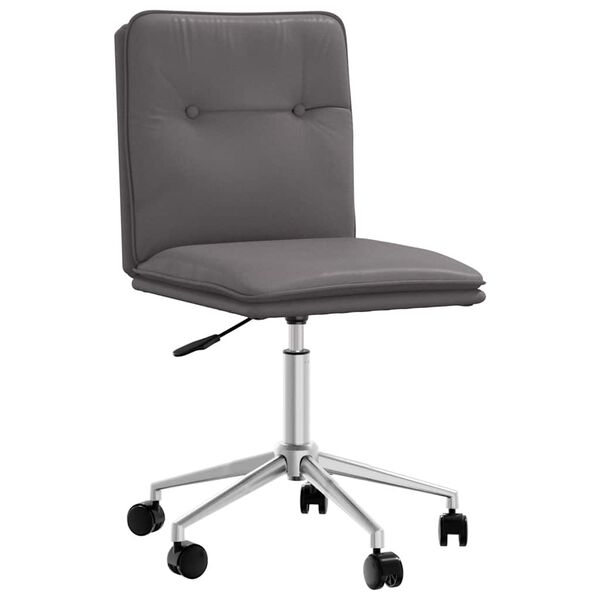 vidaXL Matstol gr&aring; konstl&auml;der