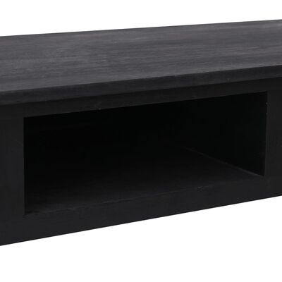 vidaXL Avlastningsbord svart 110x45x76 cm trä