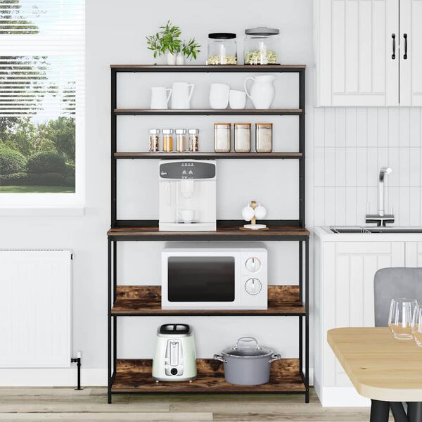 vidaXL K&ouml;ks hylla R&ouml;kt ek 100 x 40 x 168 cm Konstruerat tr&auml;