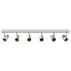vidaXL Takspotlight med str&aring;lkastare Nickel 73 x 6,5 x 11,5 cm Metall