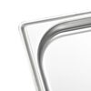 vidaXL Gastronormkantiner 12 st GN 1/3 20 mm rostfritt stål