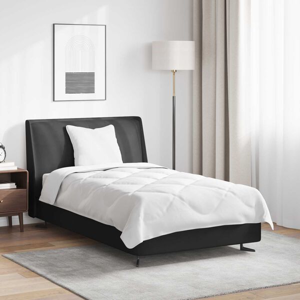 vidaXL Dunt&auml;cke med kudde 2 pcs Vit Mikrofiber