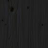 vidaXL S&auml;ngram svart massiv furu 75x190 cm