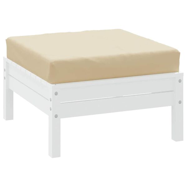 vidaXL Palldyna beige 60x60x8 cm oxfordtyg