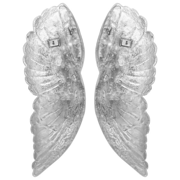 vidaXL Vingskulptur Silver 17 x 5 x 59 cm Aluminium