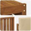 vidaXL Sektionsoffgrupp 8 pcs Naturlig och Beige Massivt Akaciatr&auml;