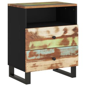 vidaXL S&auml;ngbord 50x33x62 cm massivt &aring;tervunnet och konstruerat tr&auml;