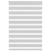 vidaXL Rullgardin zebra ljusgr&aring; 100x150 cm tyg bredd 95,9 cm polyester