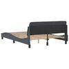 vidaXL Bed Frame "Dover" Dark Grey 120x200 cm Velvet