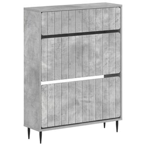 vidaXL Skosk&aring;p ZWOLLE 78 x 24 x 103 cm Konstruerat tr&auml; Betonggr&aring;