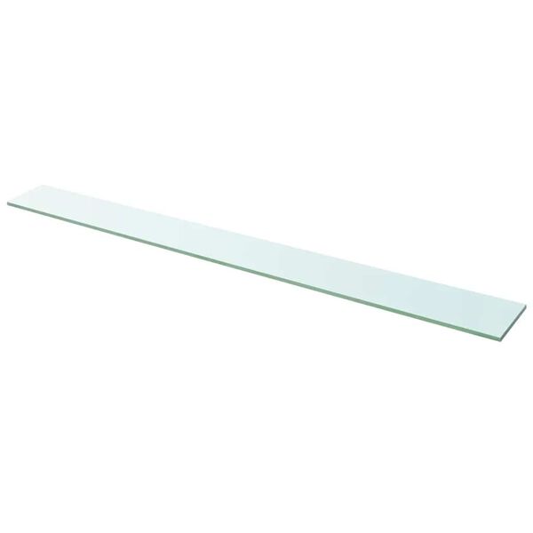 vidaXL Hyllplan glas genomskinlig 110x12 cm