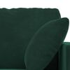 vidaXL Soffa 2 pcs M&ouml;rkgr&ouml;n 158 x 78 x 80 cm Sammet