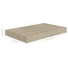 vidaXL Svävande vägghyllor 2 st ek 40x23x3,8 cm MDF