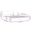 vidaXL Bed Frame "Dover" Grey 200x200 cm Faux Leather