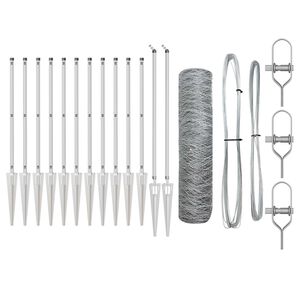 vidaXL St&auml;ngselstolpe Silver