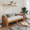 vidaXL Dagbädd utdragbar honungsbrun massiv furu 2x(90x200) cm