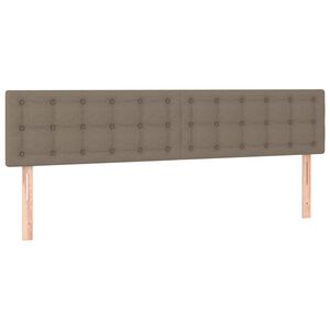vidaXL S&auml;nggavlar taupe 200x5x78/88 cm tyg