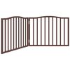 vidaXL Hundgrind hopf&auml;llbar 2 paneler brun ek 160 cm poppel