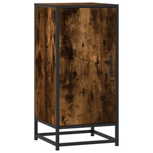 vidaXL Sk&auml;nk r&ouml;kf&auml;rgad ek 35,5x35x76 cm konstruerat tr&auml; och metall