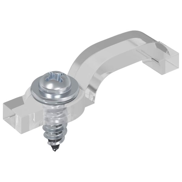 vidaXL LED Band 4 pcs Svart och Transparent 550 x 0,8 x 0,3 cm