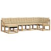 vidaXL Utomhussoffset 7 st Vit och Beige
